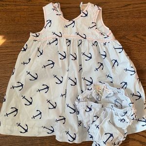 J. Crew Baby - White Anchor Dress - Size 12-18 Months